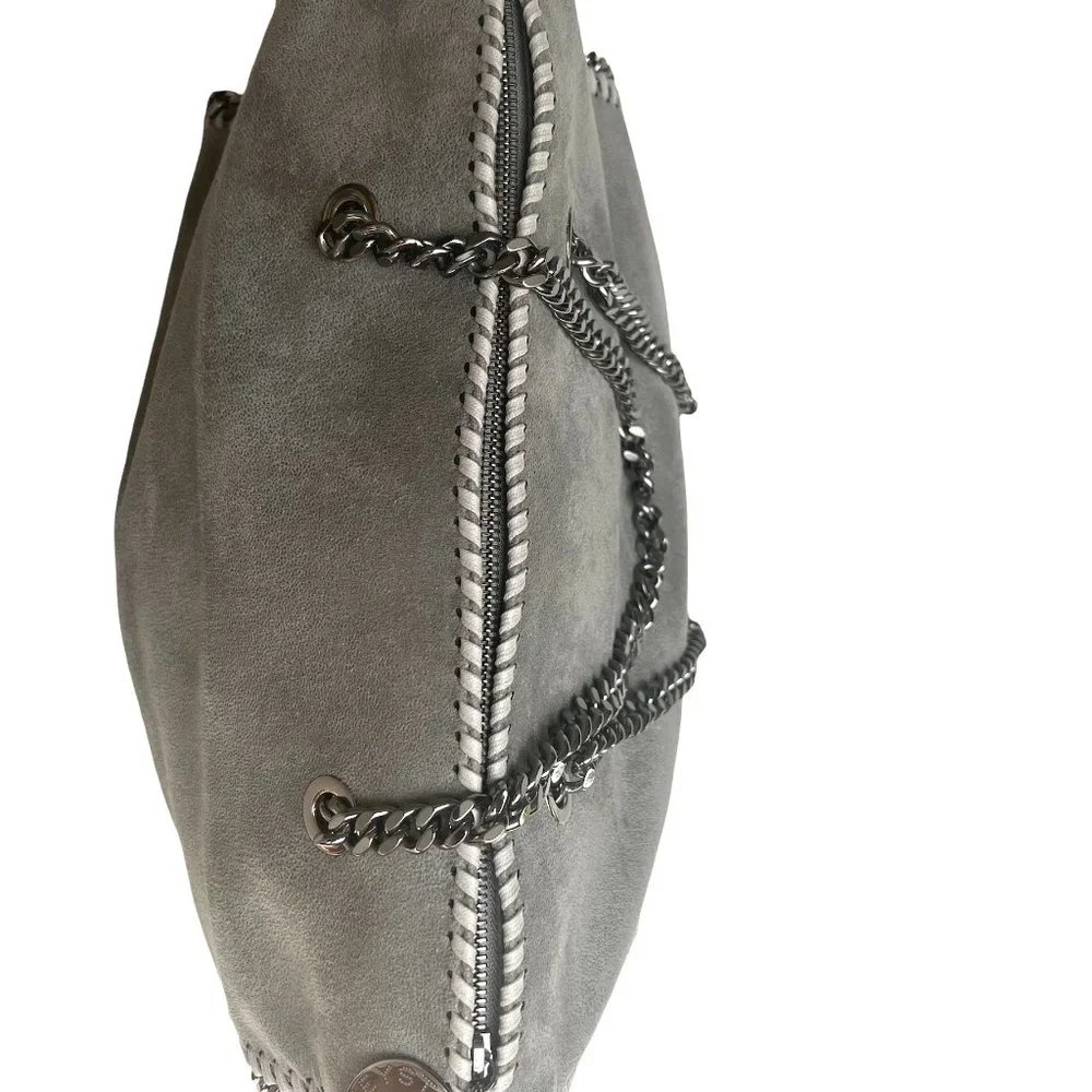 Stella McCartney Grey Vegan Suede Tote - Picture 10 of 11